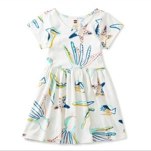 Tea Collection, Caribbean Reef Wrap-Neck Dress. Size 8. NWT